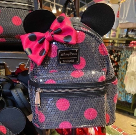 Minnie Mouse Sequin Polka Dot Mini Backpack - Picture 4 of 12